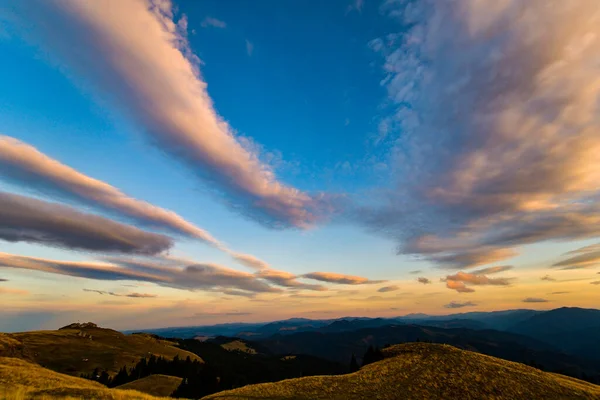 Sunset Mountains Romania Rarau — Stock Photo, Image