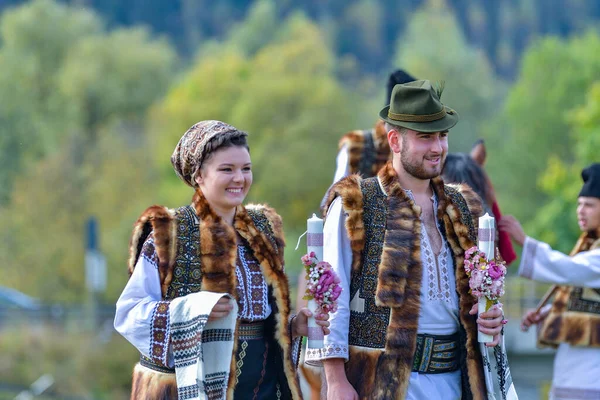 Vama Suceava Romania Sebtember 2019 Традиційне Ткацьке Традиційне Вбрання Буковині — стокове фото