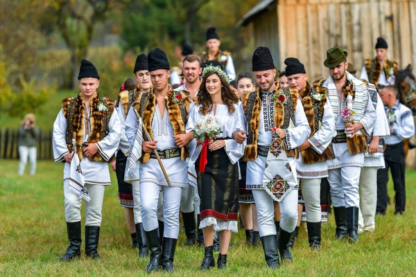 Vama Suceava Romania Sebtember 2019 Традиційне Ткацьке Традиційне Вбрання Буковині — стокове фото