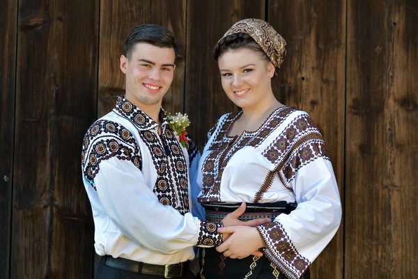 Vama Suceava Rumania Septiembre 2019 Tradicional Boda Con Ropa Tradicional — Foto de Stock