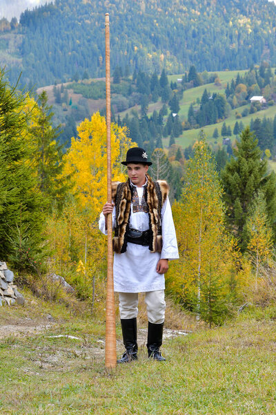 Vama, Suceava, Romania, 28 Sebtember 2019: Traditional weding whit traditional wearing in Bucovina