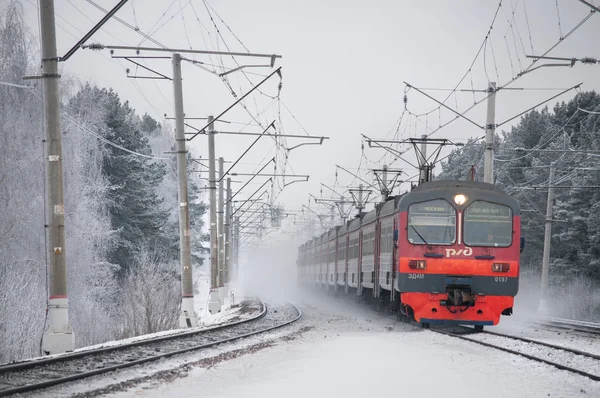 O expresso de inverno — Fotografia de Stock