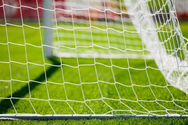 Net bir futbol gol. Futbol ya da futbol hedefi net