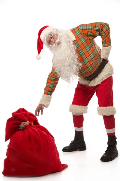 Santa Claus with his sack — Stock Photo, Image