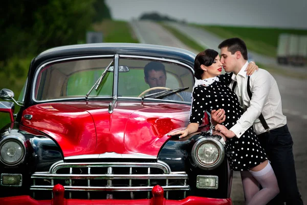 Young vintage couple. — Stock Photo, Image