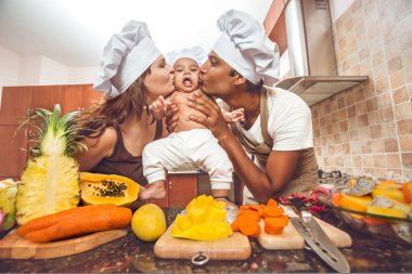 Karışık yarış aile yemek