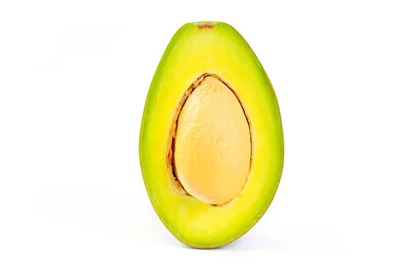 Sliced avocado isolated on white background. Half sliced avocado — Stock Photo, Image