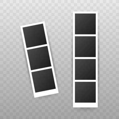 Fotoğraf çerçevesi mockup tasarım. Gerçekçi fotoğraf resim için boş alan ile. Hisse senedi vektör çizim.