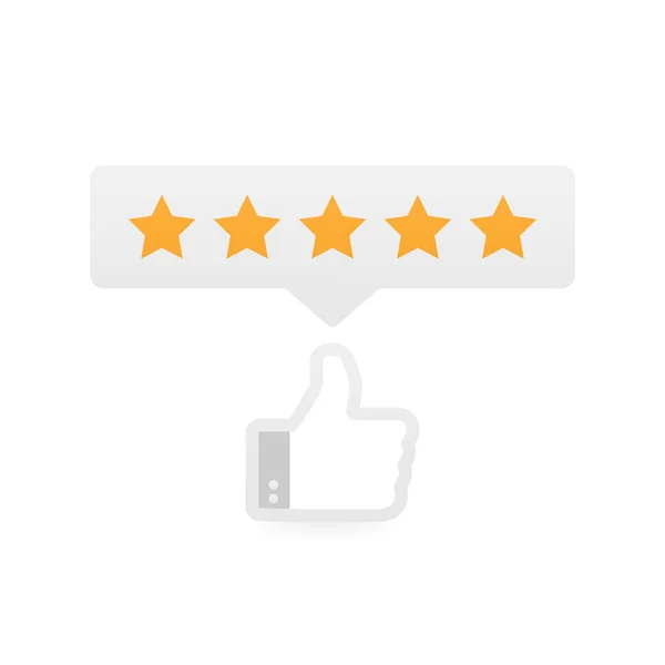 Rating stars. Flat design. User reviews, rating, classification concept. Enjoying the app. Rate us. Vector illustration. — Stock Vector