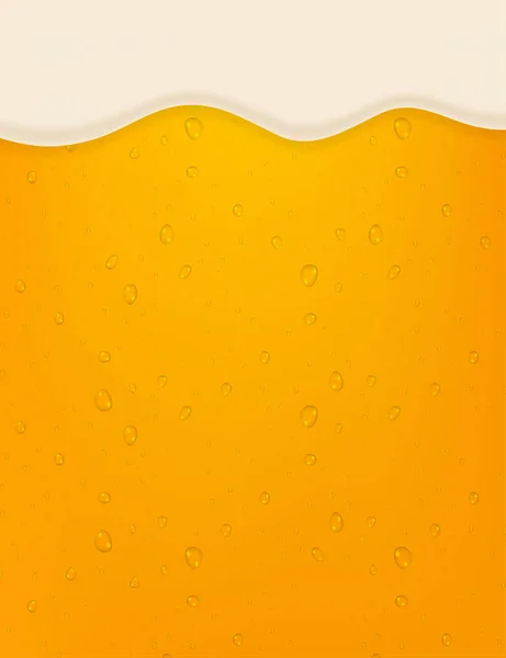 Lager beer background. Beer in the high magnification. Vector stock illustration — 스톡 벡터