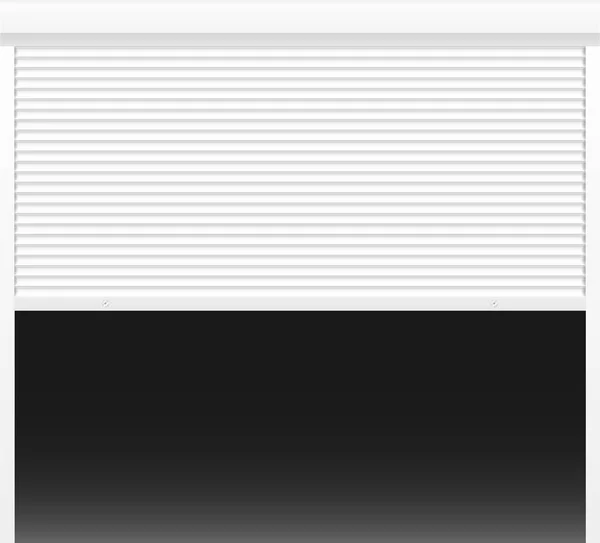 Векторні двері з ролетами на білому тлі. Векторна стокова ілюстрація . — стоковий вектор
