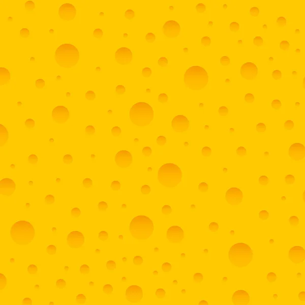 Seamless cheese texture with large holes. Vector illustration of a useful meal — Stock Vector