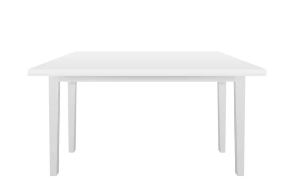 Table Blanche, Plateforme, Debout. Modèle pour la présentation des objets. Illustration vectorielle . — Image vectorielle