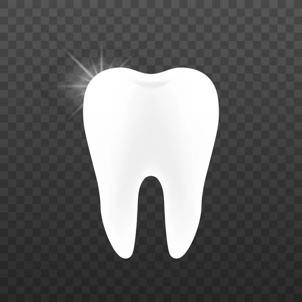 이 아이콘의 치과 건강 한 치아입니다. 인간의 치아입니다. 벡터 재고 일러스트 레이 션. — 스톡 벡터
