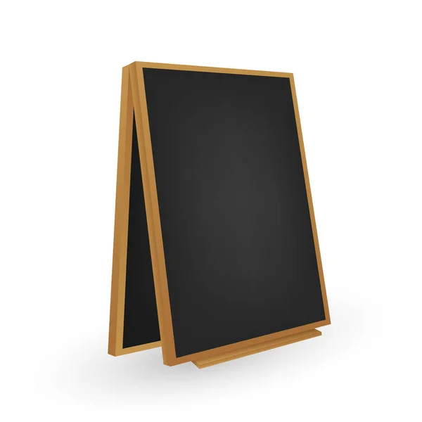 Menu Black Board Different View Vector Stock Illustration — Stockvektor