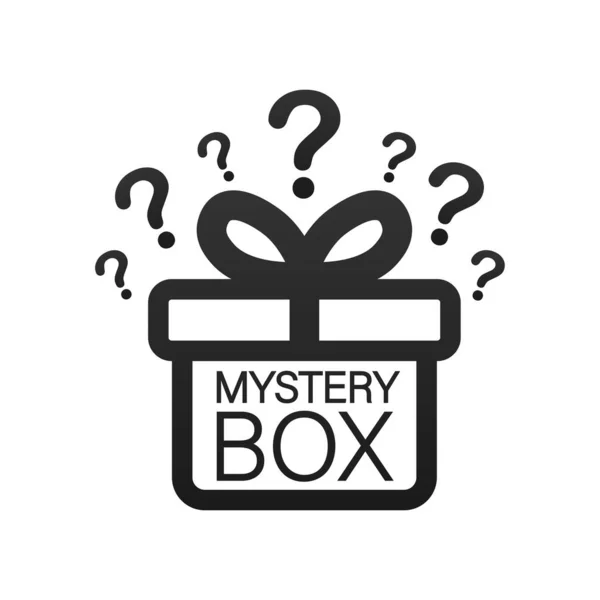 Mystery Box Packaging Concept Design Surprise Present Package Design Help — Stock Vector