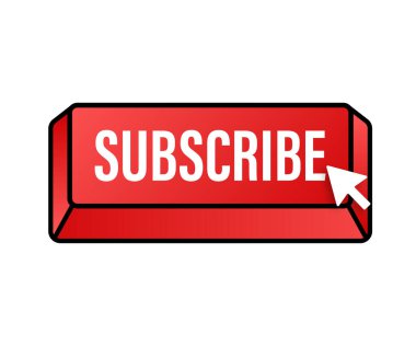 İmleç tuşuna abone olun. İnternet simgesi. İşaret tıklama simgesi. Vektör stok illüstrasyonu