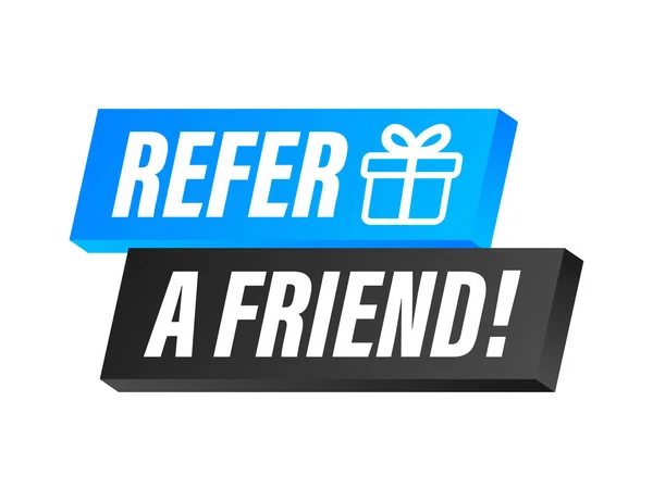 Refer a friend. Business success. Vector stock illustration — Stock Vector