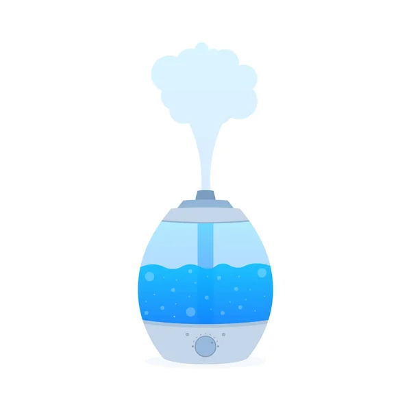 Humidificador casero moderno. Difusor de aire humidificador. Microclima purificador. Ilustración de stock vectorial . — Archivo Imágenes Vectoriales