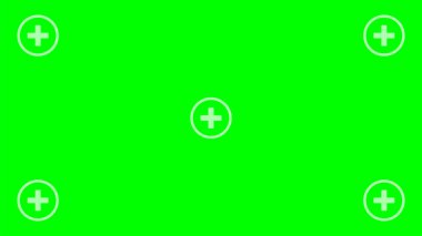 Yeşil kromakey pist noktası. Chromakey Geçmişi. Vektör stok illüstrasyonu