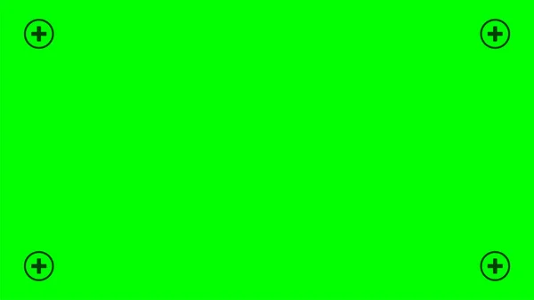 Punto Seguimiento Cromakey Verde Fondo Chromakey Ilustración Stock Vectorial — Archivo Imágenes Vectoriales