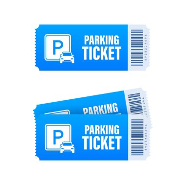 Park cezaları, her amaçla harika bir tasarım. Park alanı. Vektör stok illüstrasyonu.