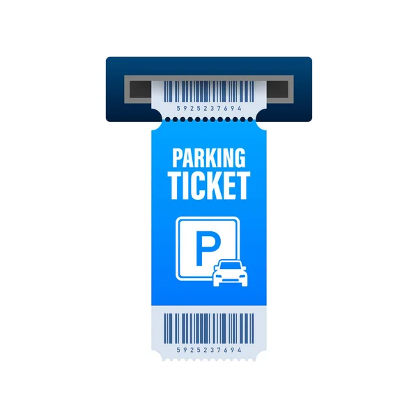 Bilhetes de estacionamento, ótimo design para qualquer finalidade. Zona de estacionamento. Ilustração do estoque vetorial . — Vetor de Stock