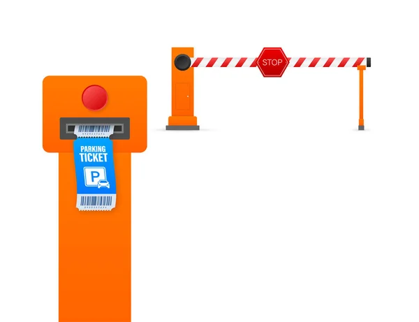 Bilhetes de estacionamento, ótimo design para qualquer finalidade. Estação de pagamento de estacionamento. Ilustração do estoque vetorial . — Vetor de Stock