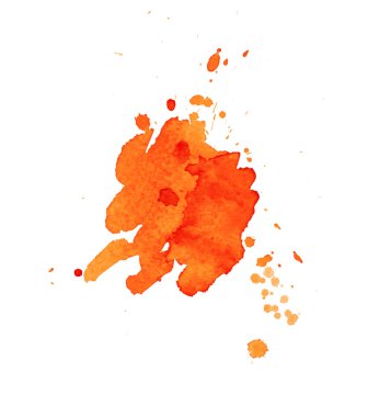 Su sıçramalarına ve sıçramaları ile soyut renkli sulu boya doku leke.