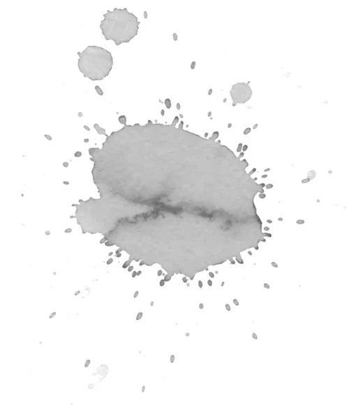 Desaturated abstract watercolor texture stain with splashes and spatters. — ストックベクタ