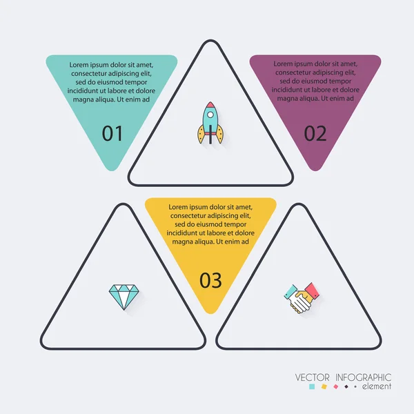 Vorlage: Infografik für Unternehmen — Stockvektor