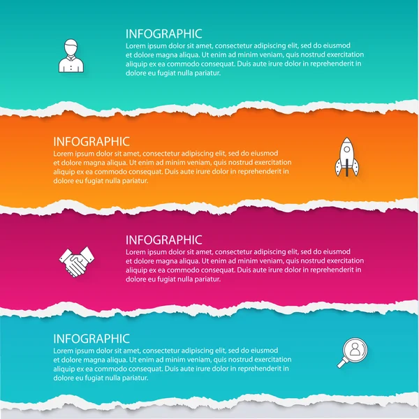 Modèles d'infographie pour les entreprises — Image vectorielle