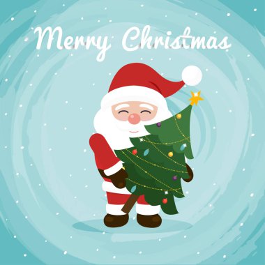 Noel Baba Noel ağacı holding