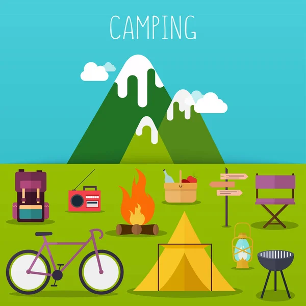camping and outdoor recreation concept