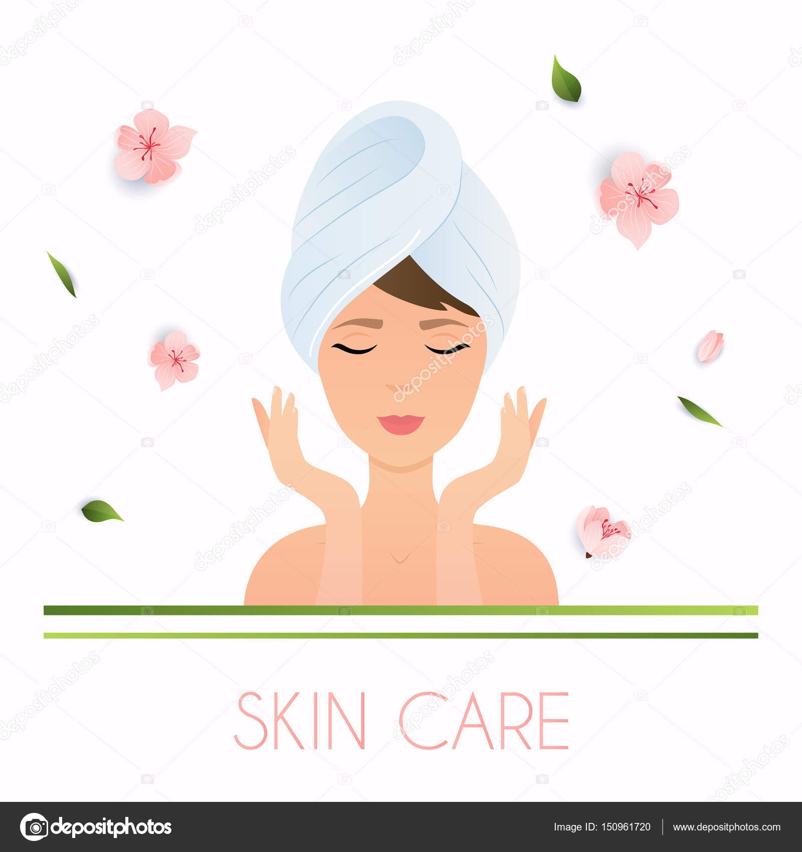 Skin care icon — Stock Vector © Gapchuk_Olesia 150961720