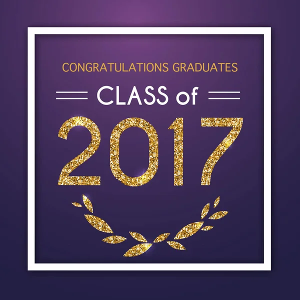 Félicitations diplômés affiche — Image vectorielle