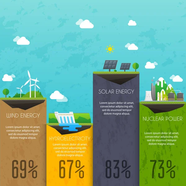 Conjunto de tecnologias de eletricidade —  Vetores de Stock