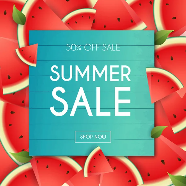 Bannière de vente d'été. — Image vectorielle