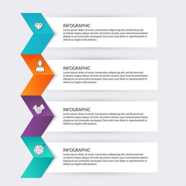 Infographie pour vos présentations d'entreprise . — Image vectorielle