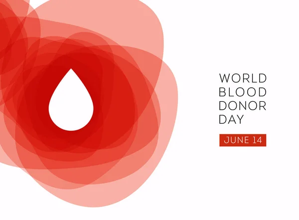 World Blood Donor Day Vector Background — Stock Vector