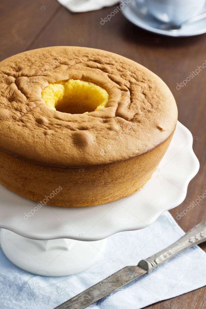 Pao De Lo Or Portuguese Sponge Cake For Dessert Stock Photo Image By C Viennetta