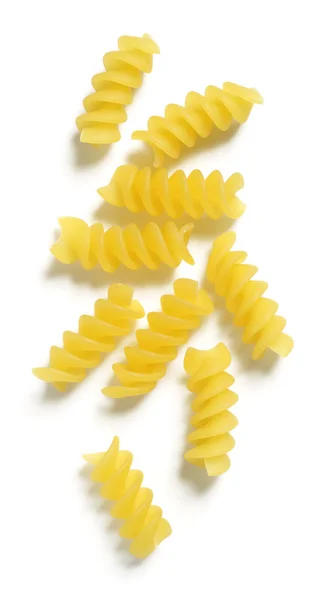 Rotini Pasta på hvit bakgrunn – stockfoto