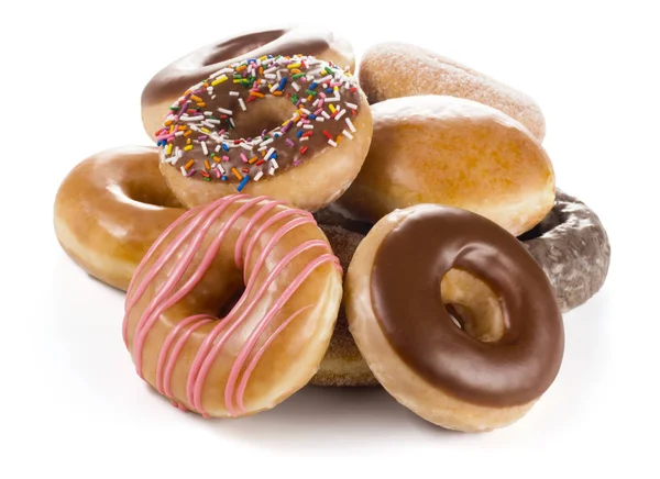 Background of Different Types and Flavors of Donuts