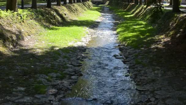 Río en Vrnjacka Banja — Vídeos de Stock