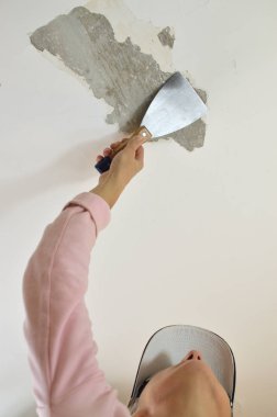 Alçı Spatula ile peeling