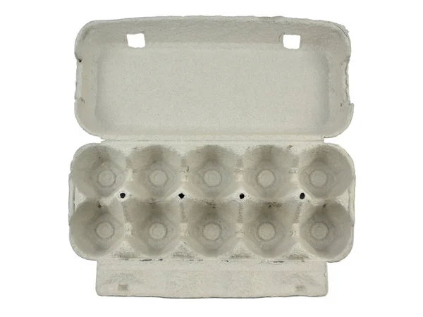 Caixa de ovo de papelão aberta — Fotografia de Stock