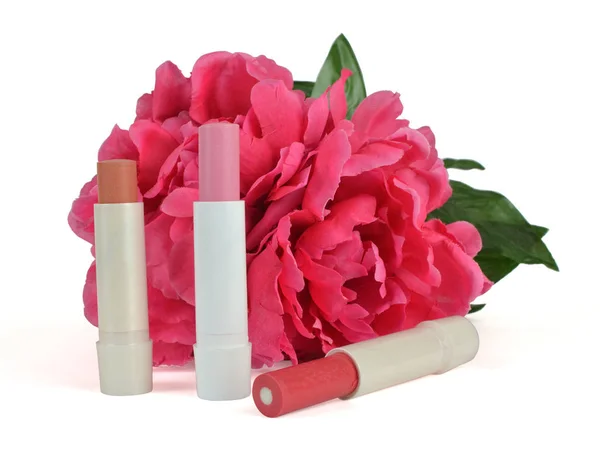 Lip Balm μπαστούνια με διακόσμηση — Φωτογραφία Αρχείου