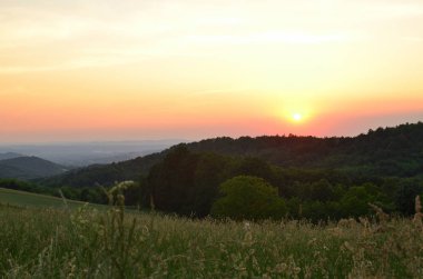 Sunset hills üzerinde