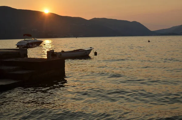 Barcos en el mar Adriático — Foto de Stock