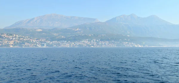 Panoramatický pohled Herceg-Novi, Černá Hora — Stock fotografie